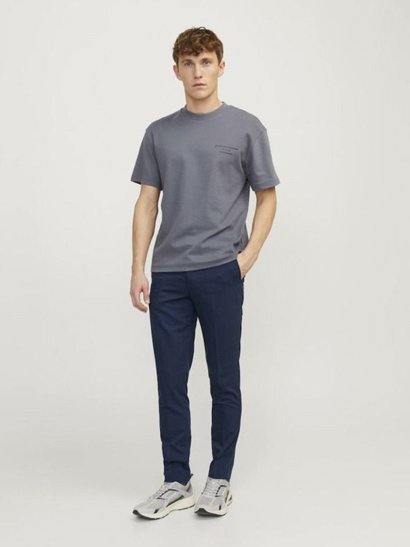 Jack & Jones Tmavě modré pánské kalhoty Jack & Jones Franco
