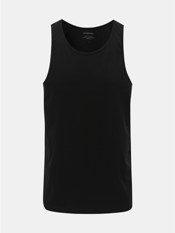 Jack & Jones Sada dvou černých basic tílek Jack & Jones