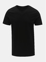 Jack & Jones Sada dvou černých basic triček s véčkovým výstřihem Jack & Jones