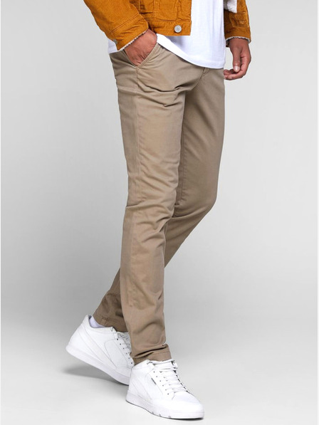 Jack & Jones Béžové slim fit chino kalhoty Jack & Jones Marco