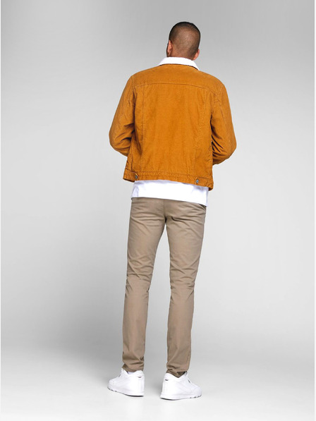 Jack & Jones Béžové slim fit chino kalhoty Jack & Jones Marco