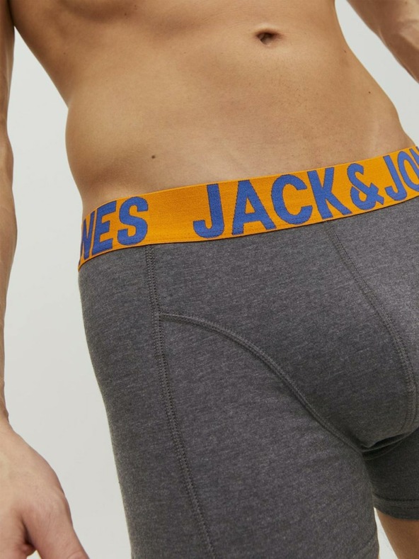 Jack & Jones Sada tří boxerek v černé, modré a šedé barvě Jack & Jones