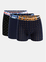 Jack & Jones Sada tří boxerek v černé a tmavě modré barvě s potiskem Jack & Jones
