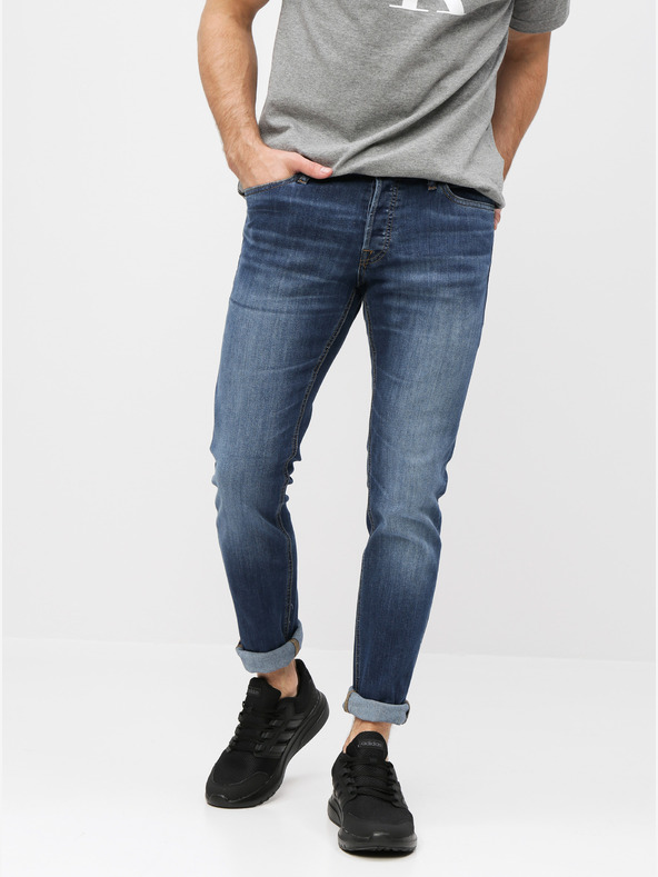 Jack & Jones Modré slim fit džíny Jack & Jones Glenn