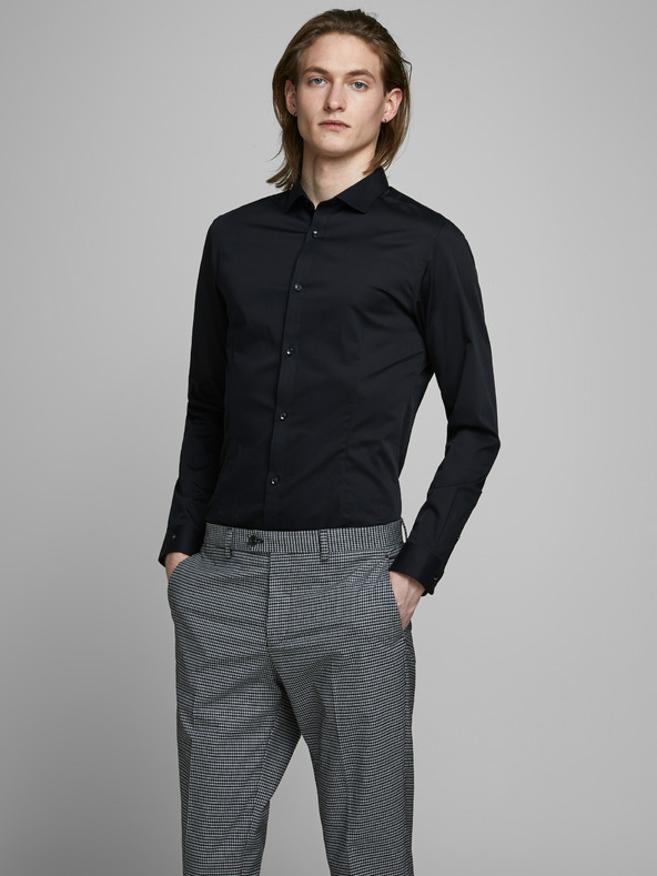 Jack & Jones Černá slim fit košile Jack & Jones Parma
