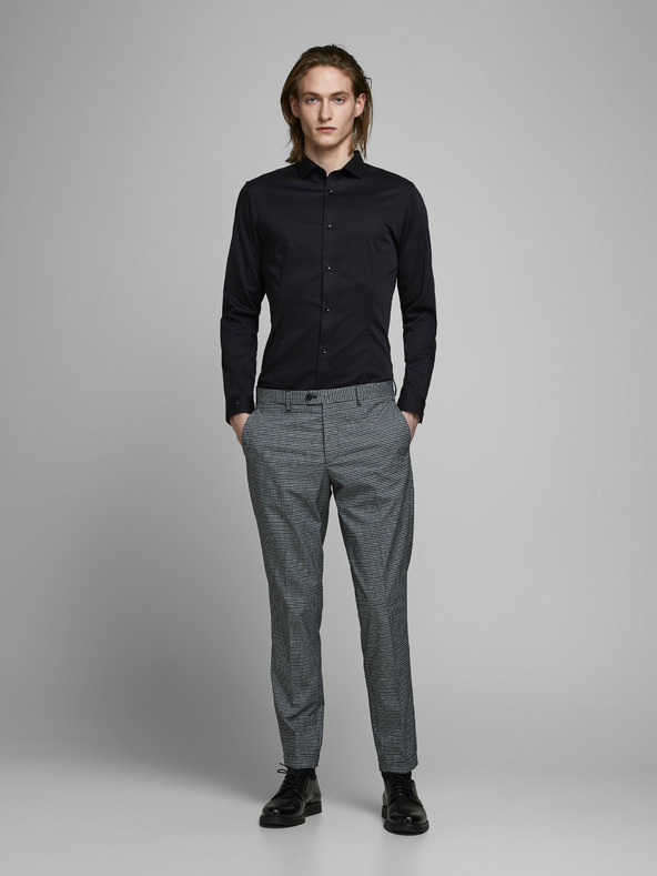 Jack & Jones Černá slim fit košile Jack & Jones Parma