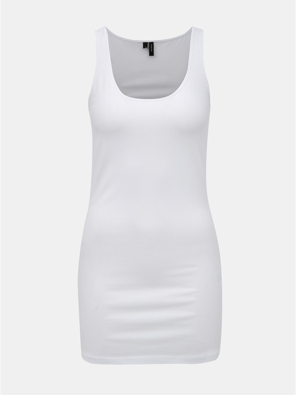 Vero Moda Bílé basic tílko VERO MODA Maxi