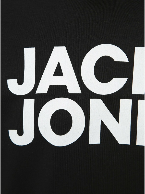 Jack & Jones Černá mikina s kapucí Jack & Jones