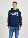 Jack & Jones Tmavě modrá mikina s kapucí Jack & Jones