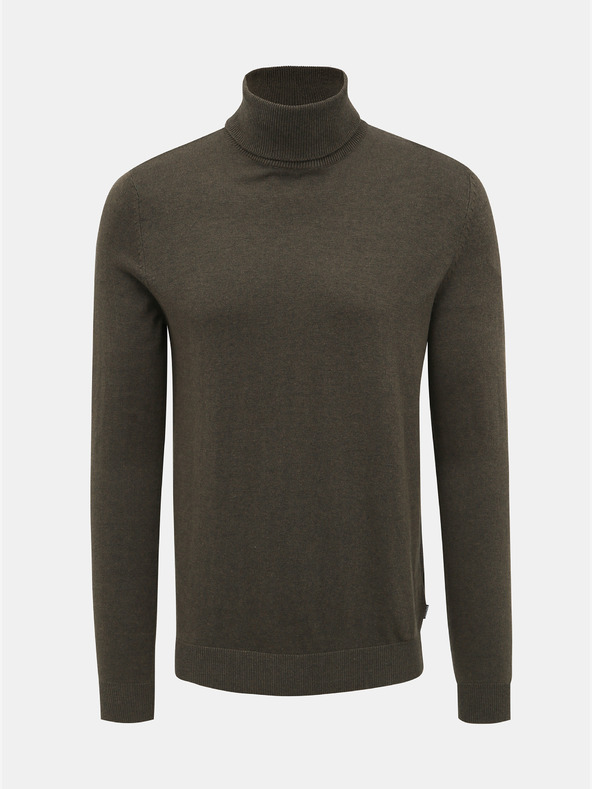 Jack & Jones Khaki rolák Jack & Jones Emil