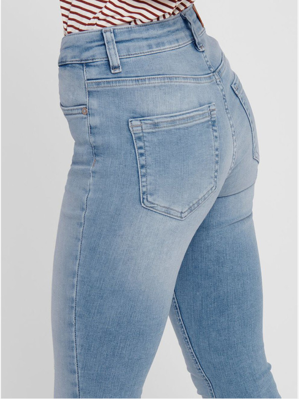 ONLY Modré skinny fit zkrácené džíny ONLY Blush