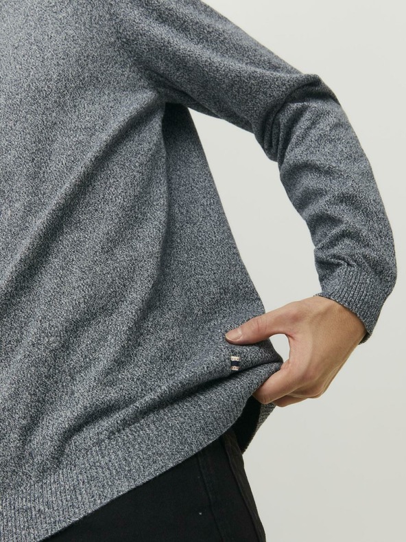 Jack & Jones Tmavě modrý žíhaný basic svetr Jack & Jones Basic