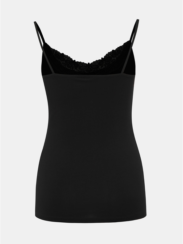 Vero Moda Černé tílko s krajkou VERO MODA Inge