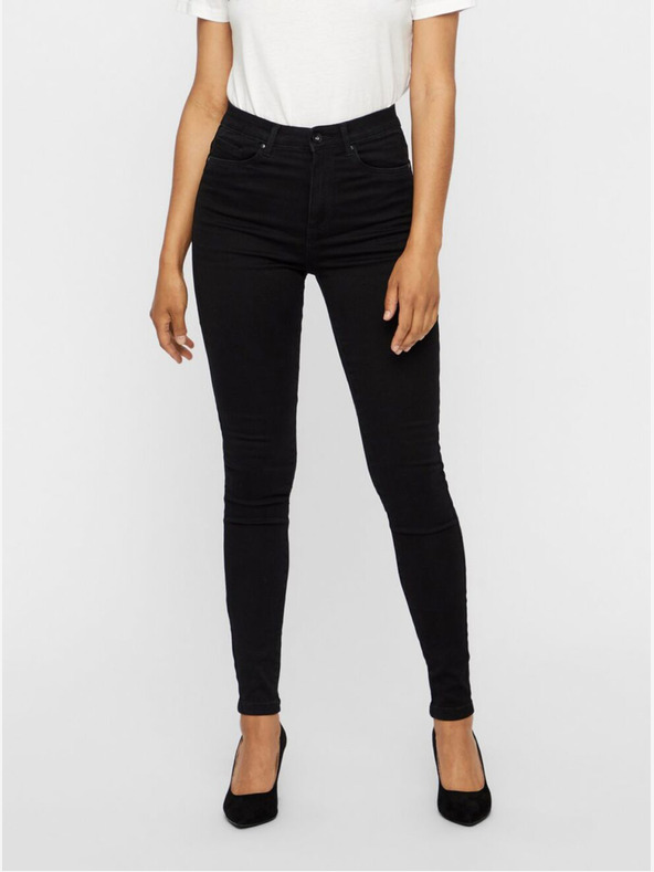 Vero Moda Černé skinny fit džíny VERO MODA Sophia