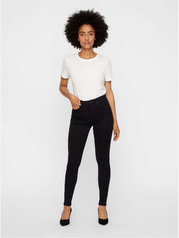 Vero Moda Černé skinny fit džíny VERO MODA Sophia