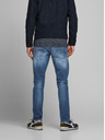 Jack & Jones Modré pánské straight fit džíny Jack & Jones Mike