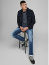 Jack & Jones Modré pánské straight fit džíny Jack & Jones Mike