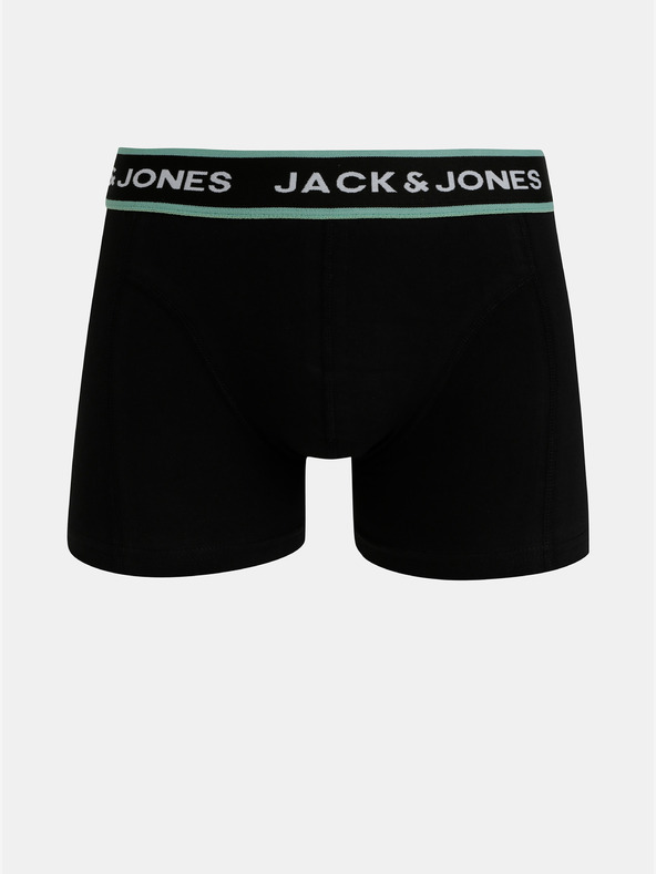Jack & Jones Sada tří boxerek v modré a černé barvě Jack & Jones Flower
