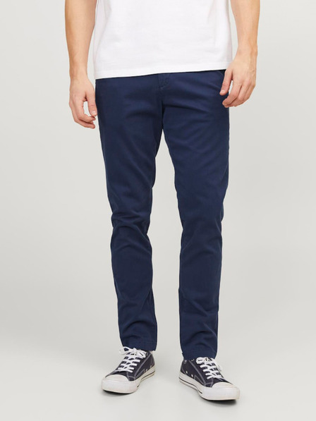 Jack & Jones Tmavě modré chino kalhoty Jack & Jones Marco