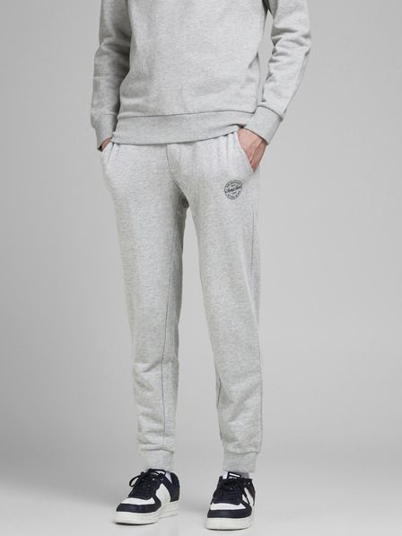 Jack & Jones Světle šedé tepláky Jack & Jones Gordon