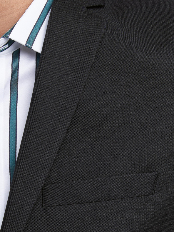 Jack & Jones Černé pánské sako s příměsí vlny Jack & Jones Solaris