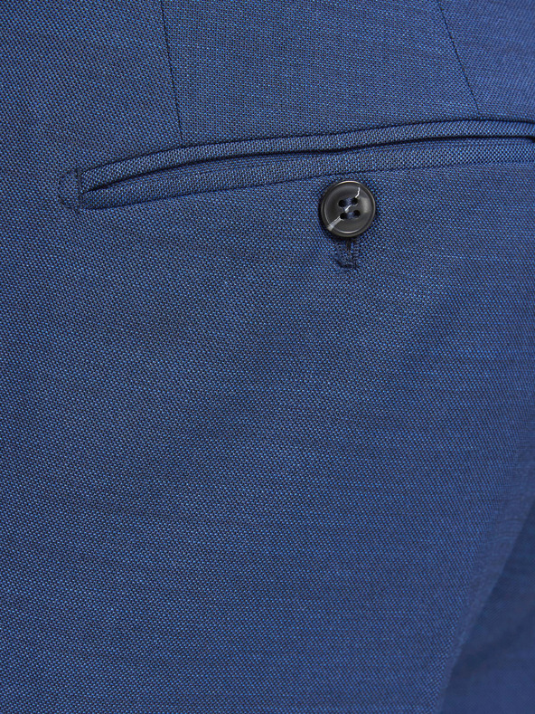 Jack & Jones Modré oblekové sako s příměsí vlny Jack & Jones Solaris