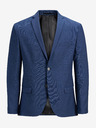 Jack & Jones Modré oblekové sako s příměsí vlny Jack & Jones Solaris