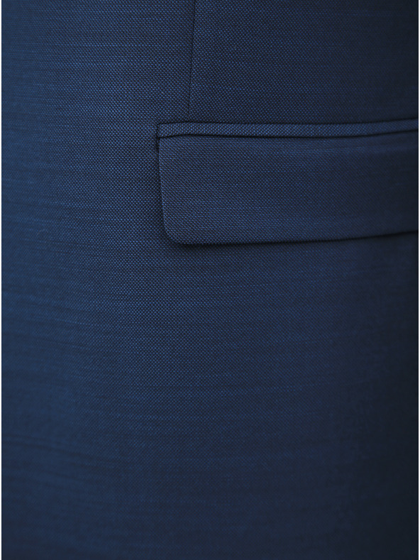 Jack & Jones Modré oblekové sako s příměsí vlny Jack & Jones Solaris