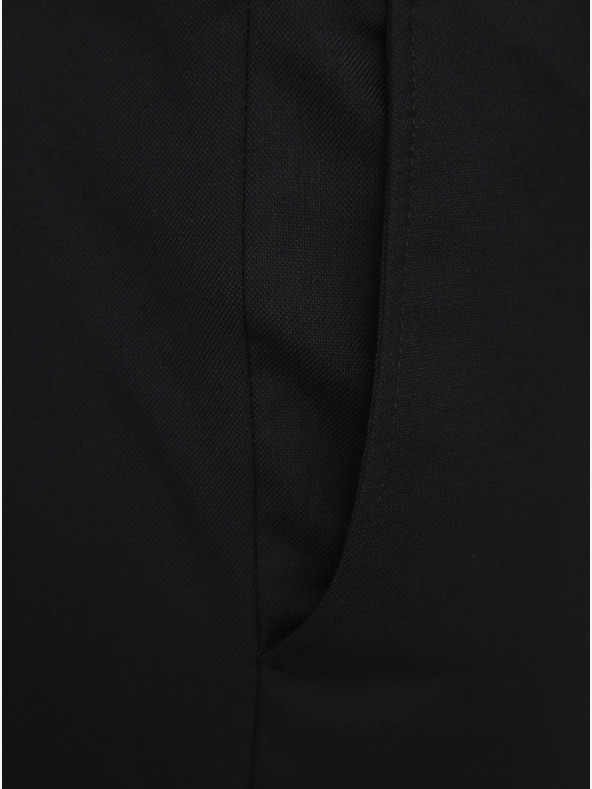 Jack & Jones Černé oblekové slim fit kalhoty s příměsí vlny Jack & Jones Solaris