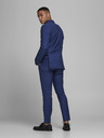 Jack & Jones Modré oblekové slim fit kalhoty s příměsí vlny Jack & Jones Solaris