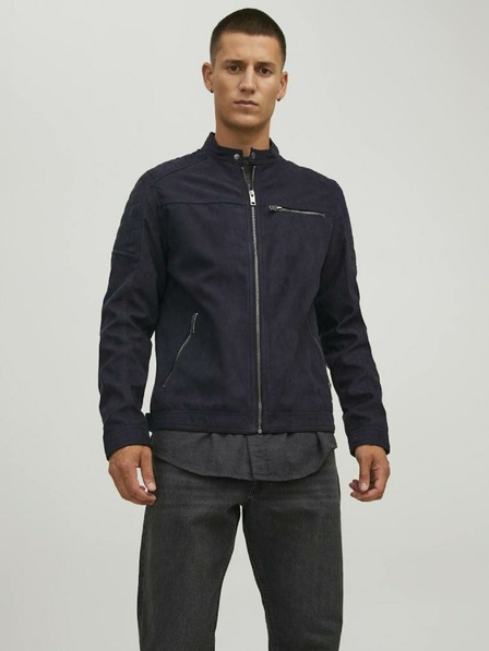 Jack & Jones Černá bunda v semišové úpravě Jack & Jones Rocky