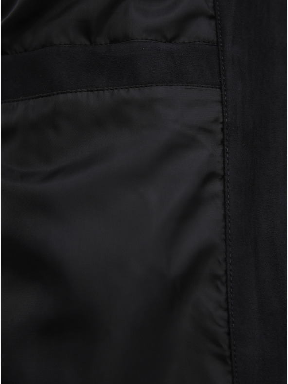 Jack & Jones Černá bunda v semišové úpravě Jack & Jones Rocky