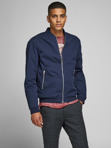 Jack & Jones Tmavě modrý voděodpudivý bomber Jack & Jones Rush