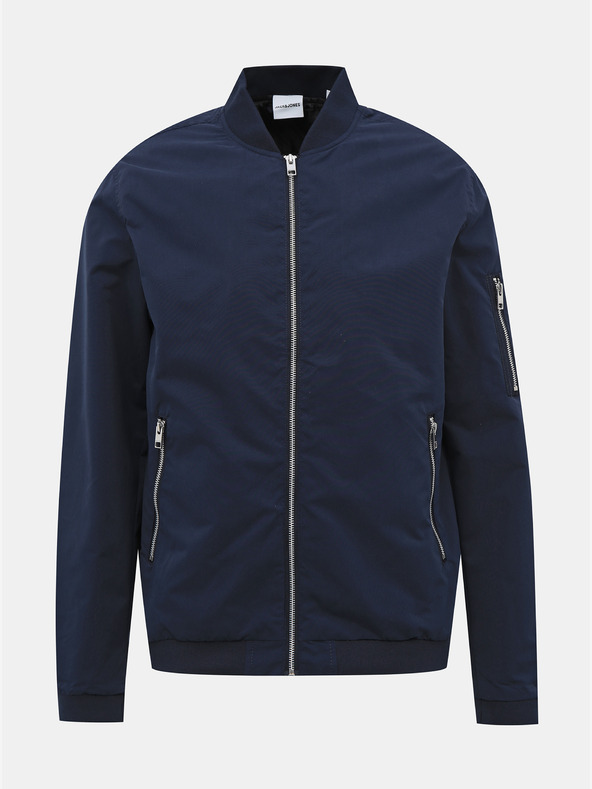Jack & Jones Tmavě modrý voděodpudivý bomber Jack & Jones Rush