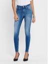 ONLY Modré zkrácené skinny fit džíny ONLY Blush