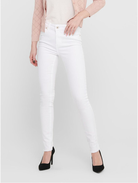 ONLY Bílé dámské skinny fit džíny ONLY Blush