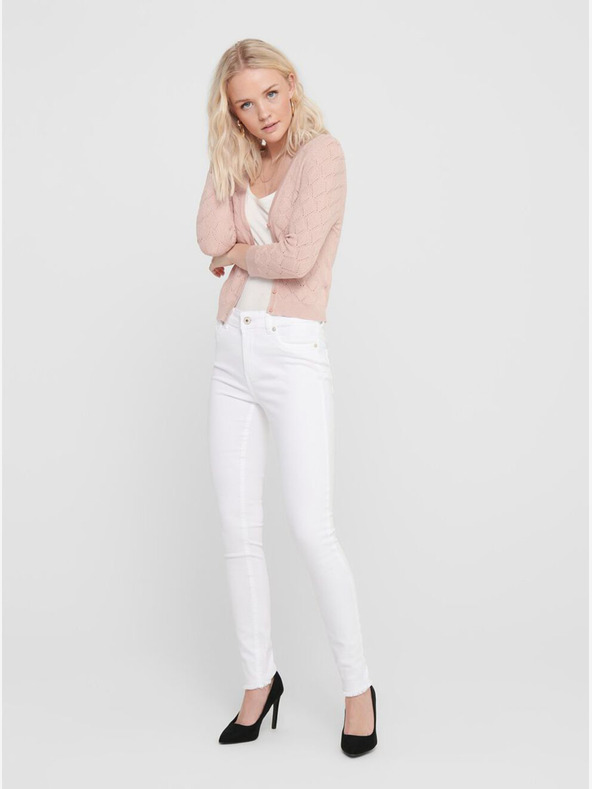 ONLY Bílé dámské skinny fit džíny ONLY Blush