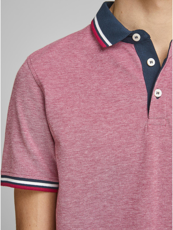 Jack & Jones Červené polo tričko Jack & Jones Paulos