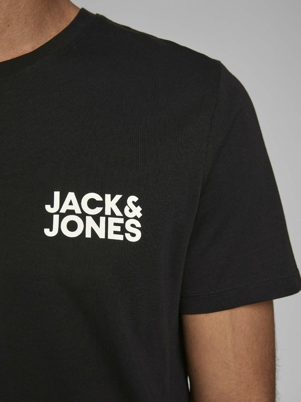 Jack & Jones Černé tričko Jack & Jones Corp