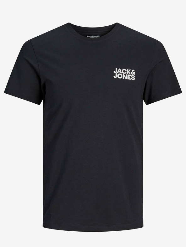 Jack & Jones Černé tričko Jack & Jones Corp
