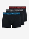 Jack & Jones Sada tří černých boxerek Jack & Jones