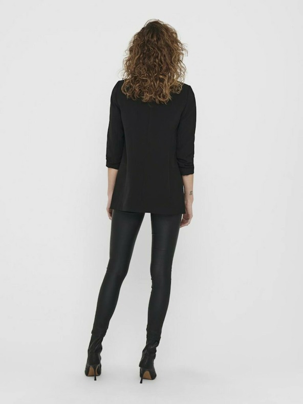 ONLY Černé dlouhé sako ONLY Elly