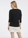 ONLY Černý svetrový top ONLY Glamour