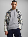 Jack & Jones Světle šedá pánská basic mikina Jack & Jones