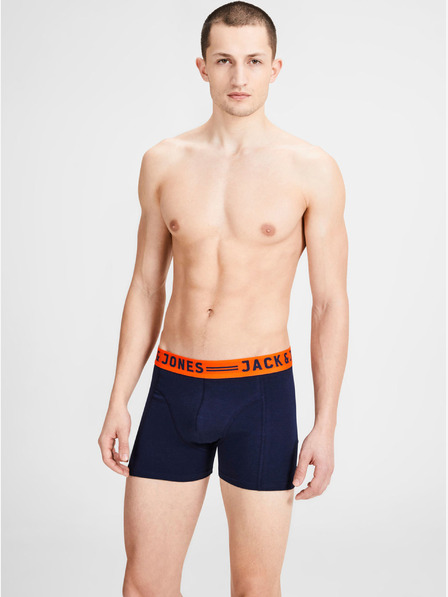 Jack & Jones Sada tří pánských boxerek ve vínové, tmavě modré a šedé barvě Jack & Jones Lichfield