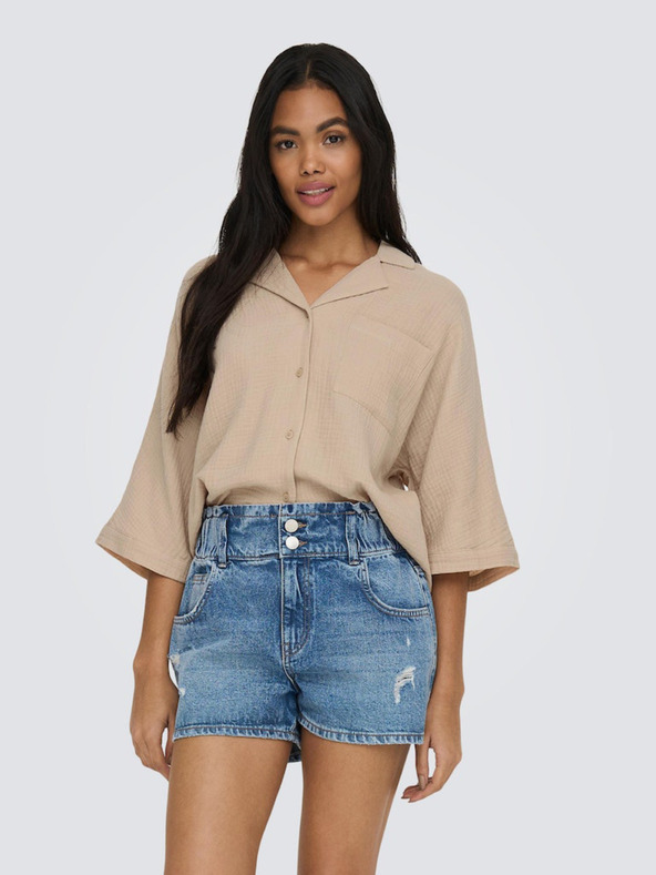 ONLY Béžová dámská halenka ONLY Thyra