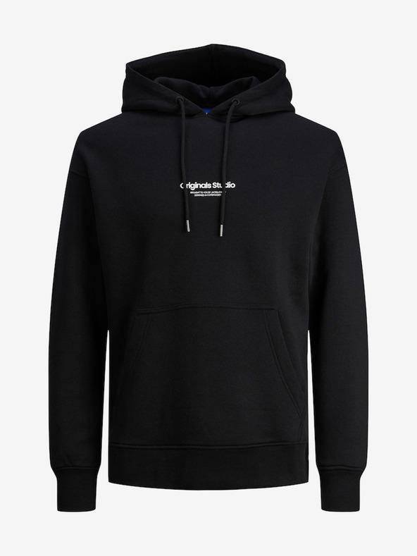 Jack & Jones Černá  pánská mikina s kapucí Jack & Jones Vesterbro