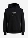 Jack & Jones Černá  pánská mikina s kapucí Jack & Jones Vesterbro