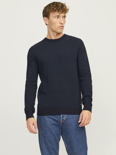 Jack & Jones Tmavě modrý pánský svetr Jack & Jones Globe