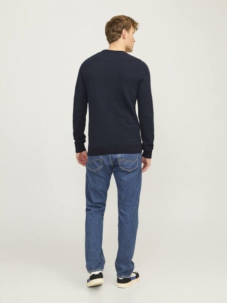 Jack & Jones Tmavě modrý pánský svetr Jack & Jones Globe